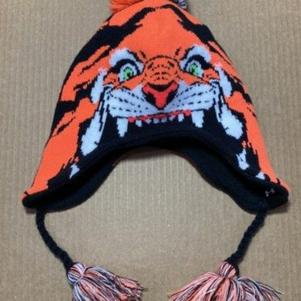 Under Armour 4-6 Years Youth Tiger Tassle Winter Hat Beanie
